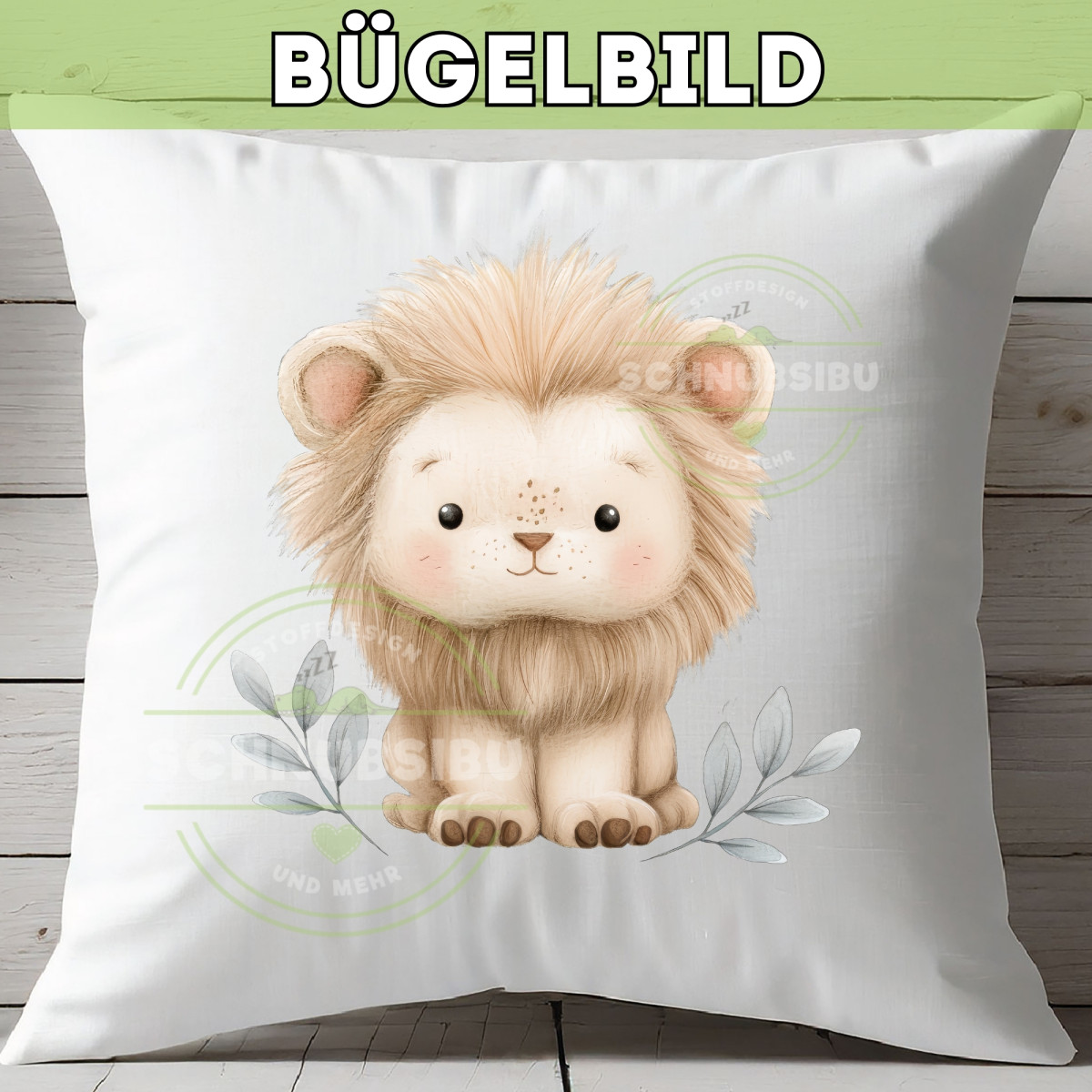 Bügelbild Niedlicher Löwe